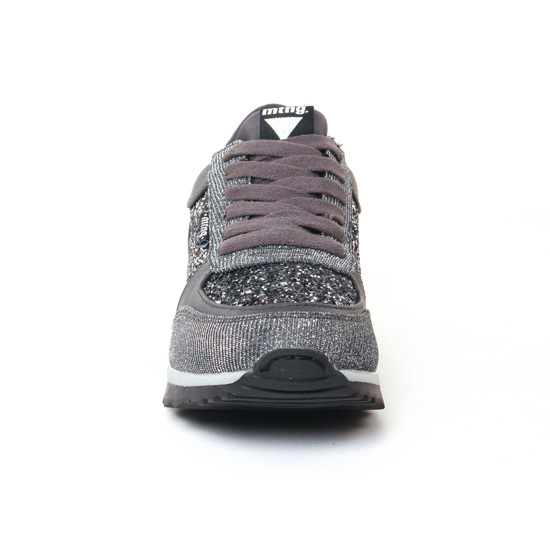 baskets mode gris noir argent mode femme automne hiver - Photo Produit 6