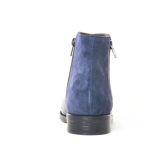 boots bleu marine mode femme automne hiver - Photo Produit 7