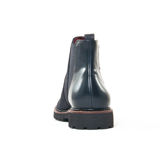 boots bleu marine mode femme automne hiver - Photo Produit 7