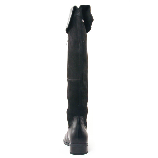 bottes cuissardes noir mode femme automne hiver - Photo Produit 7