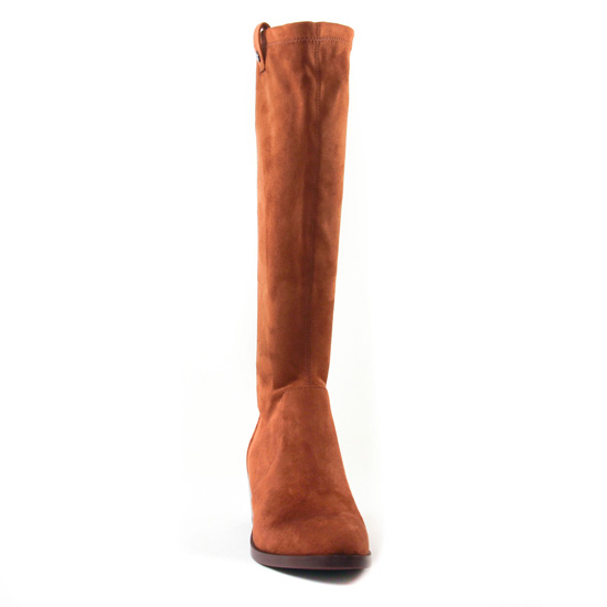 bottes stretch marron mode femme automne hiver - Photo Produit 6