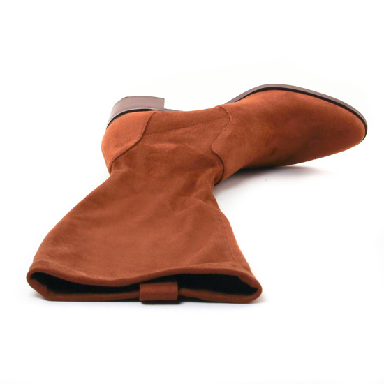 bottes stretch marron mode femme automne hiver - Photo Produit 4