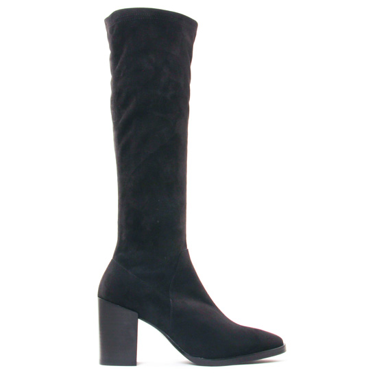 bottes stretch noir mode femme automne hiver - Photo Produit 2