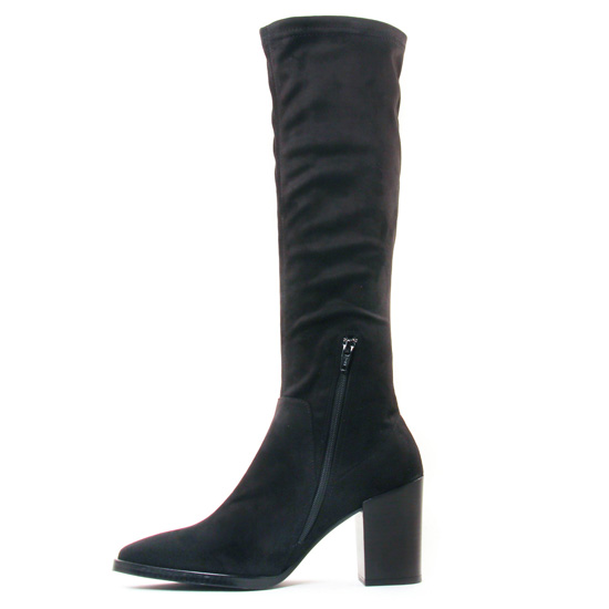 bottes stretch noir mode femme automne hiver - Photo Produit 3
