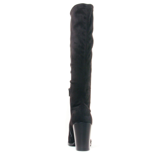 bottes stretch noir mode femme automne hiver - Photo Produit 7