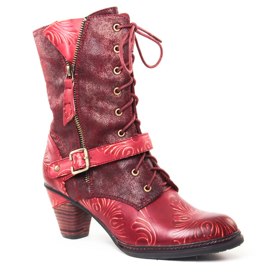 Bottines Et Boots Laura Vita Alizee11 wine, vue principale de la chaussure femme