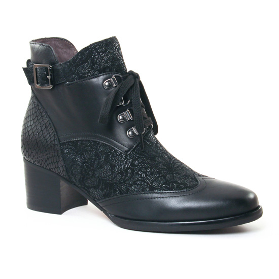Bottines Et Boots Mamzelle Imaza Compo Fleur Noir, vue principale de la chaussure femme