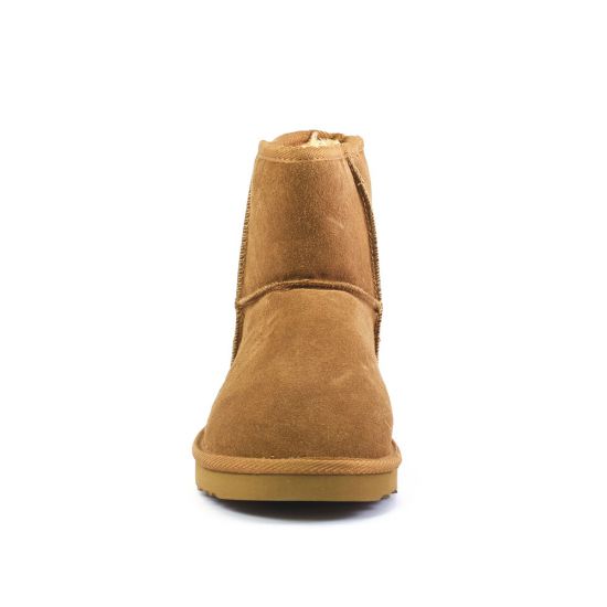 low boots fourrées marron mode femme automne hiver - Photo Produit 6