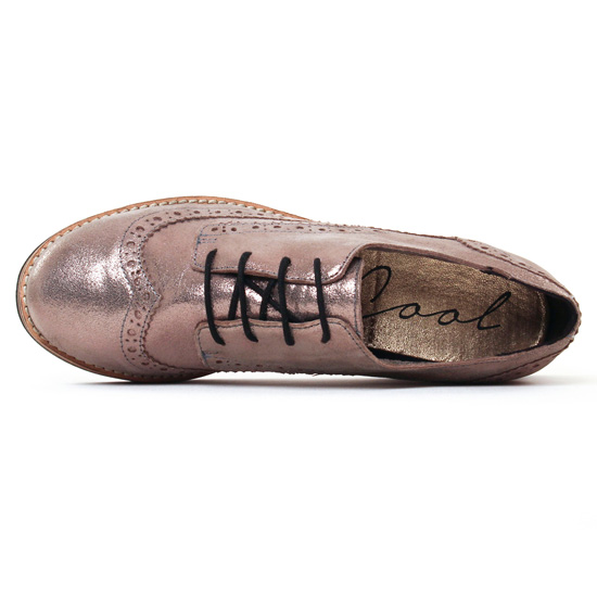 derbies marron doré mode femme automne hiver - Photo Produit 4