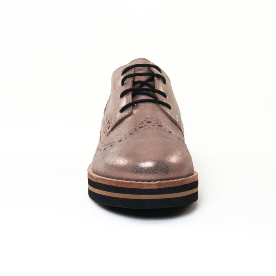 derbies marron doré mode femme automne hiver - Photo Produit 6