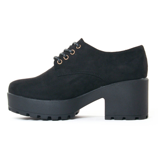 derbys talon noir mode femme automne hiver - Photo Produit 3