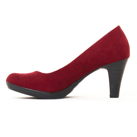 escarpins bordeaux mode femme automne hiver - Photo Produit 3