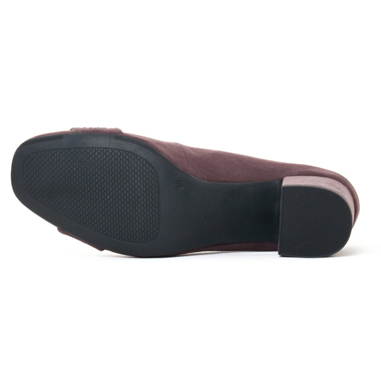 escarpins trotteur gris mauve mode femme automne hiver - Photo Produit 5