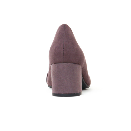escarpins trotteur gris mauve mode femme automne hiver - Photo Produit 7