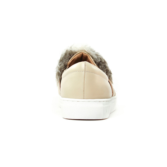 Mocassins Slippers beige mode femme automne hiver - Photo Produit 7