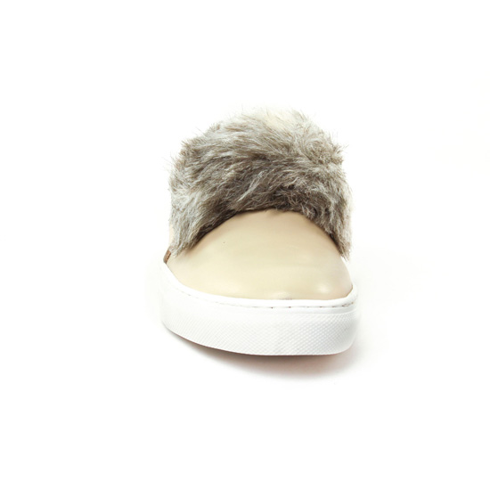 Mocassins Slippers beige mode femme automne hiver - Photo Produit 6