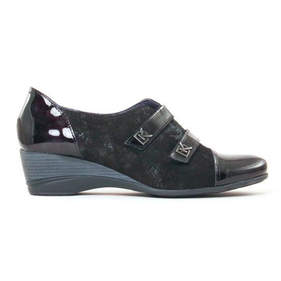 mocassins trotteurs noir mode femme automne hiver - Photo Produit 2