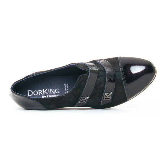 mocassins trotteurs noir mode femme automne hiver - Photo Produit 4