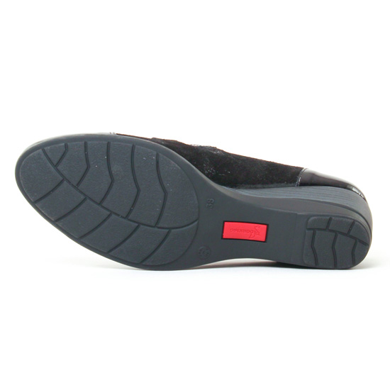 mocassins trotteurs noir mode femme automne hiver - Photo Produit 5