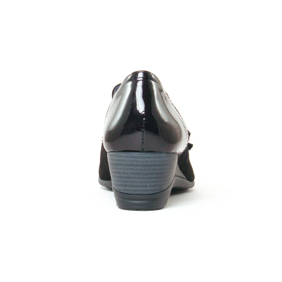 mocassins trotteurs noir mode femme automne hiver - Photo Produit 7