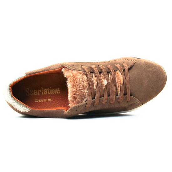 tennis beige mode femme automne hiver - Photo Produit 4