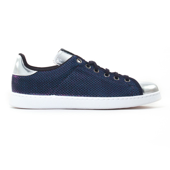 tennis bleu argent mode femme automne hiver - Photo Produit 2
