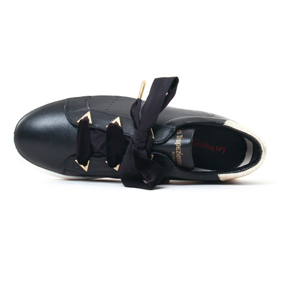 tennis noir or mode femme automne hiver - Photo Produit 4