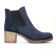 boots élastiquées bleu marine mode femme automne hiver vue 2