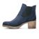 boots élastiquées bleu marine mode femme automne hiver vue 3