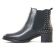 boots élastiquées noir clouté mode femme automne hiver vue 3