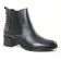 boots élastiquées noir clouté mode femme automne hiver vue 1