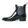 boots élastiquées noir gris argent mode femme automne hiver vue 3