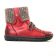 boots fourrées rouge mode femme automne hiver vue 2