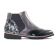 boots élastiquées noir argent mode femme automne hiver vue 2