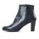 boots talon noir argent mode femme automne hiver vue 3