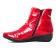 boots confort rouge vernis mode femme automne hiver vue 3