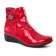 boots confort rouge vernis mode femme automne hiver vue 1