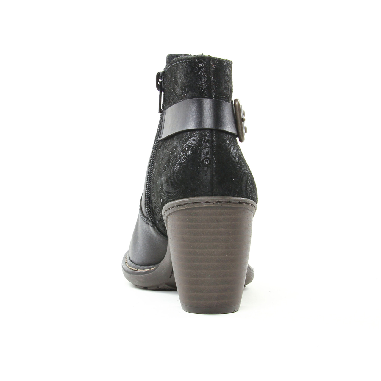 Rieker 55292-00 Schwarz | low boots noir automne hiver TROIS PAR 3