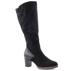 bottes-stretch noir argent: même style de chaussures en ligne pour femmes que les Rieker