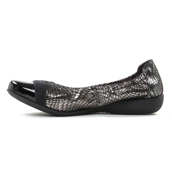 ballerines gris argent mode femme automne hiver - Photo Produit 3