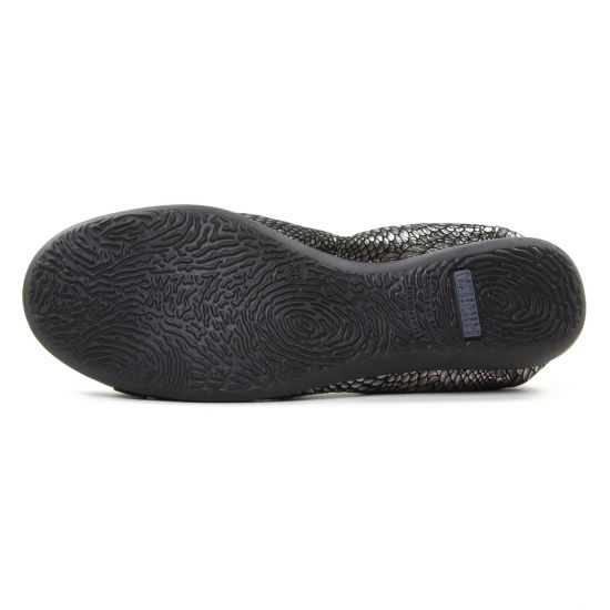 ballerines gris argent mode femme automne hiver - Photo Produit 5