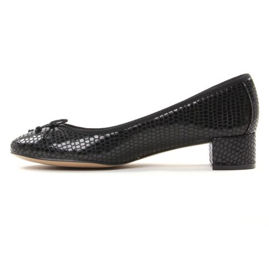 ballerines talon python noir mode femme automne hiver - Photo Produit 3