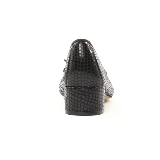 ballerines talon python noir mode femme automne hiver - Photo Produit 7