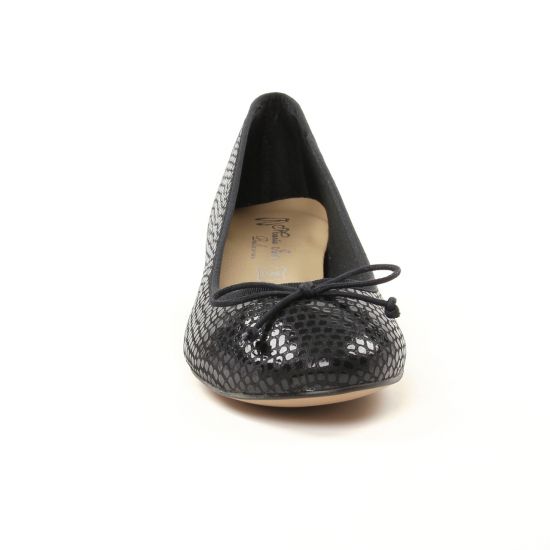 ballerines talon python noir mode femme automne hiver - Photo Produit 6
