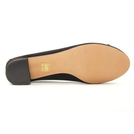 ballerines talon velours noir mode femme automne hiver - Photo Produit 5