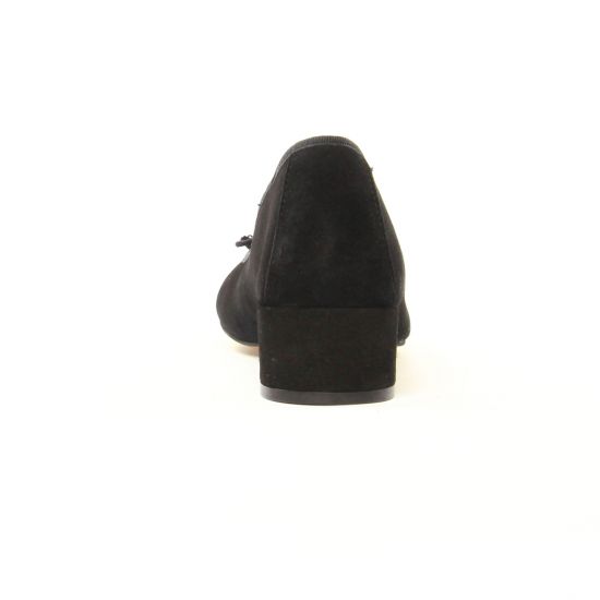 ballerines talon velours noir mode femme automne hiver - Photo Produit 7