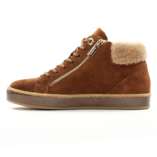 baskets fourrées marron mode femme automne hiver - Photo Produit 3