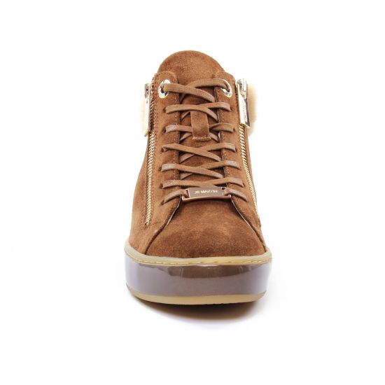baskets fourrées marron mode femme automne hiver - Photo Produit 6
