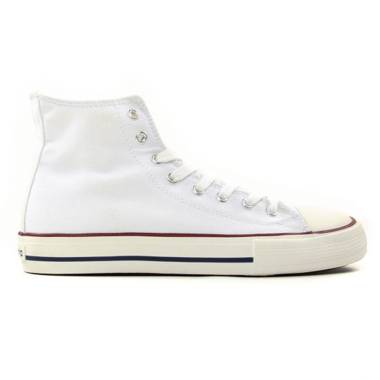 tennis toile blanc mode femme automne hiver - Photo Produit 2