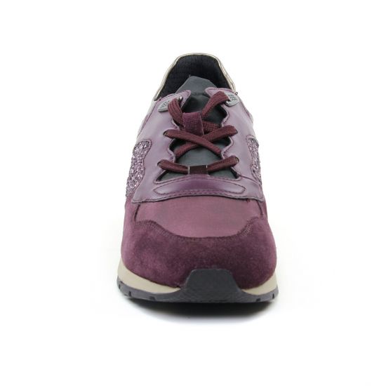 baskets mode bordeau or mode femme automne hiver - Photo Produit 6